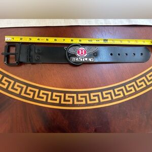 Bentley leather dog collar